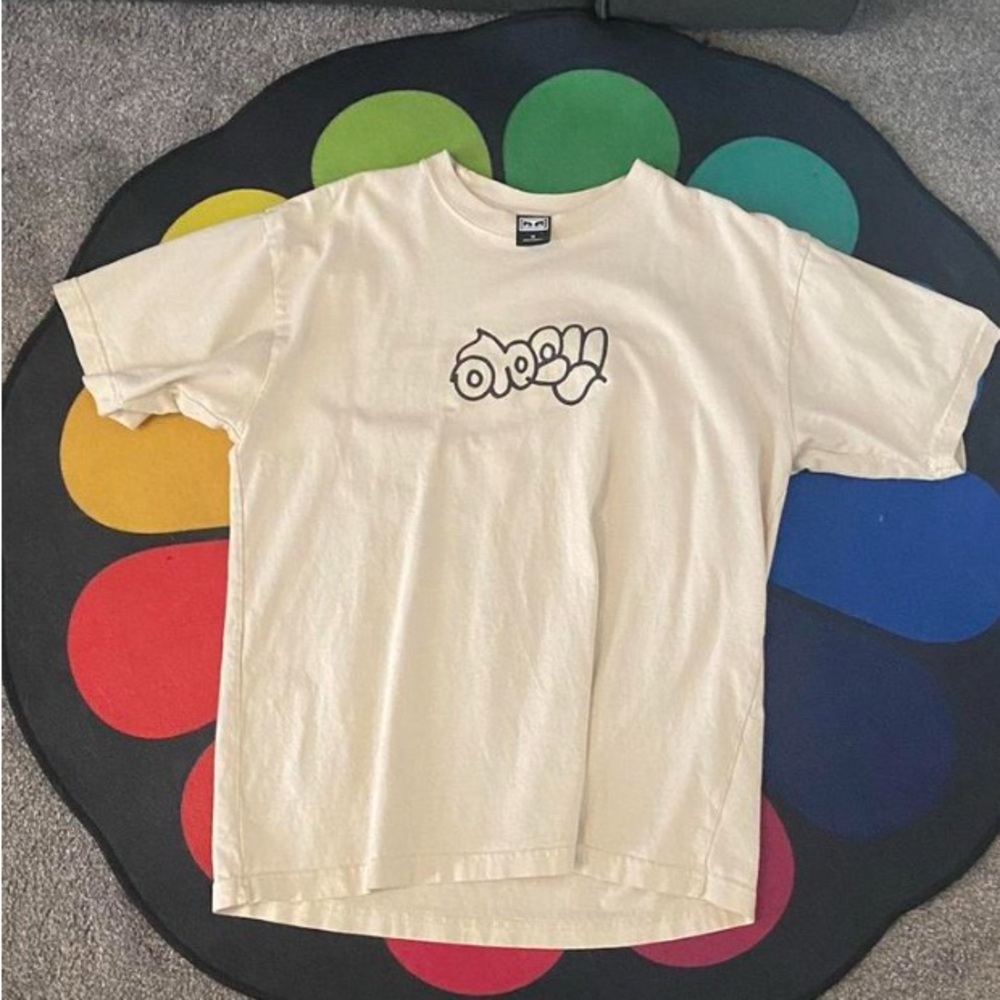 Sick tan obeyXflowers shirt